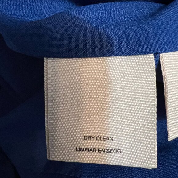 RACHEL Rachel Roy Blue Pleated High-Low Dress Size 6 Sleeveless Belted Lined - Picture 7 of 11